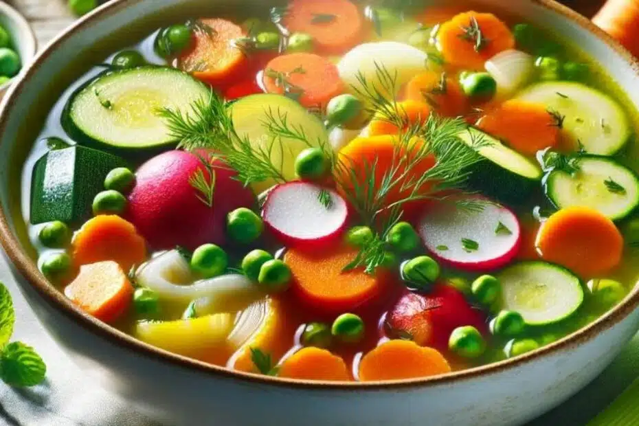 Tavaszi zöldségleves tele vitaminokkal